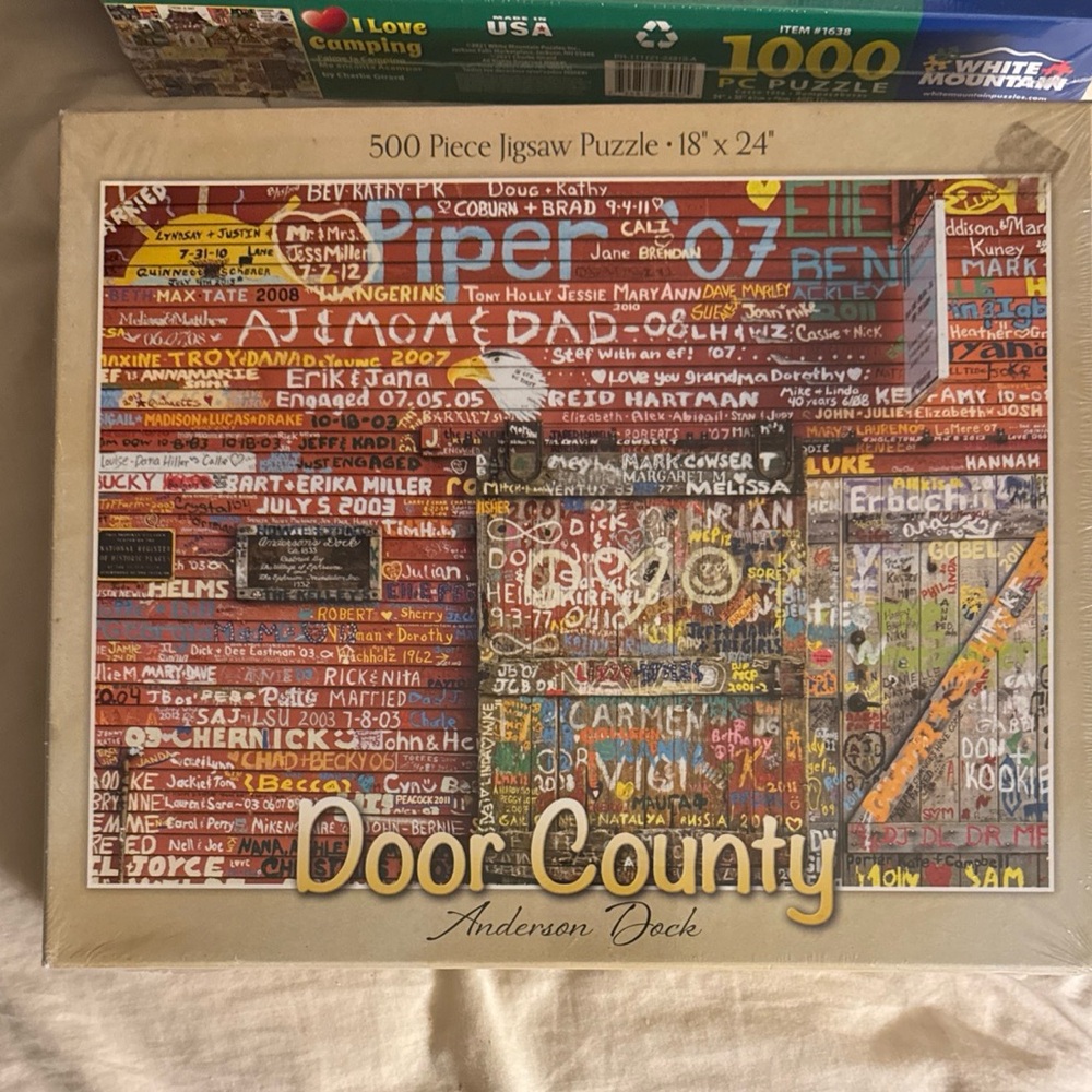 Anderson Dock 500 pc puzzle Door County Wisconsin Jigsaw landmark BN SEALED